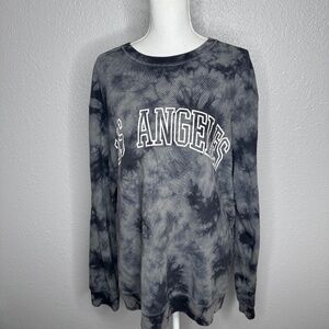 Unisex Los Angeles  tie dye grey lightweight‎ sweatshirt
